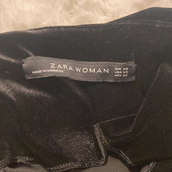 💕ZARA VELVET LITTLE BLACK DRESS - Picture 4 of 4